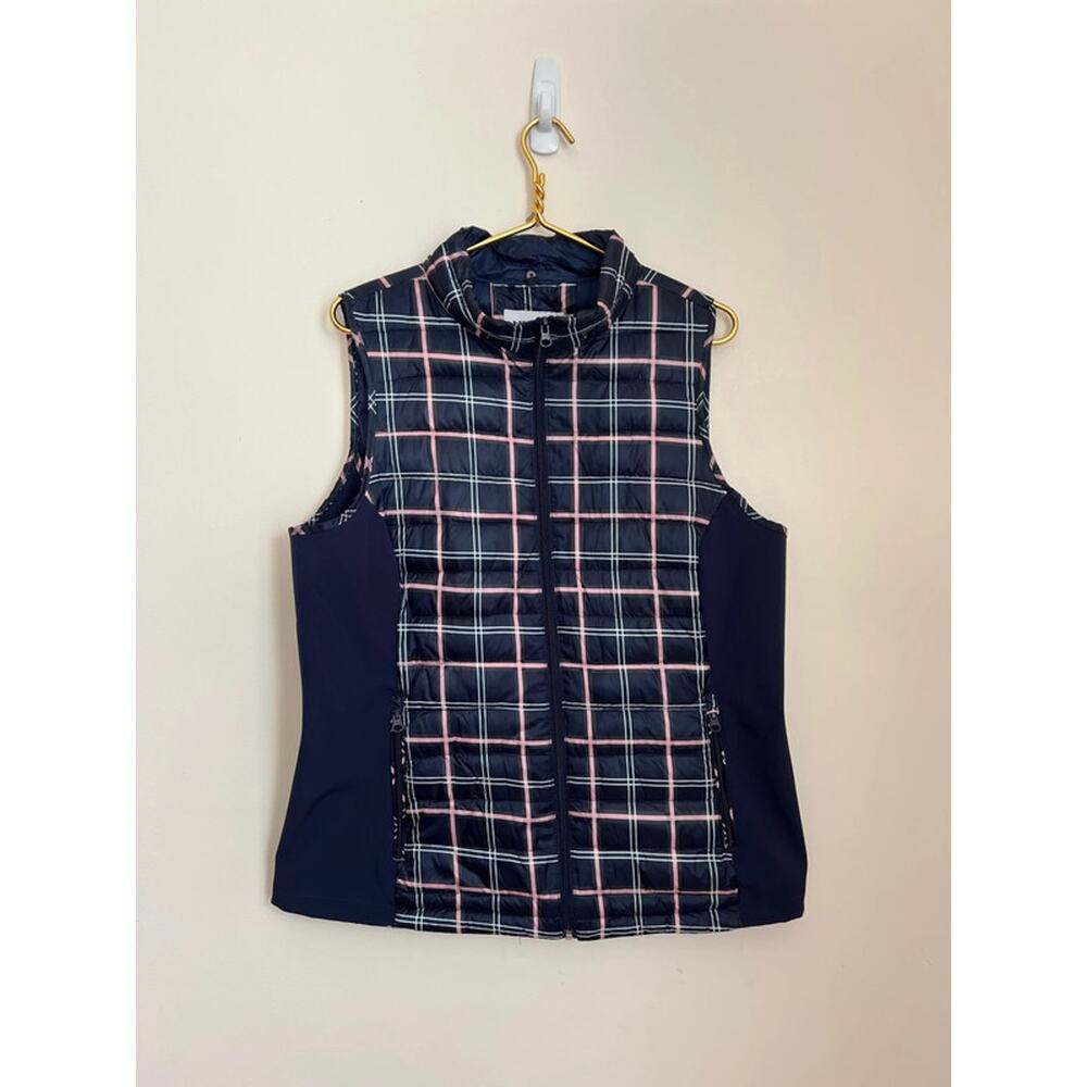 Nygard Navy Plaid Vest